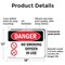 Signmission No Smoking Oxygen In Use Danger Sign, Plastic, 18in W x 12in L, 2PK OS-2PACK-DS-P-1218-L-1488 - alternate 3